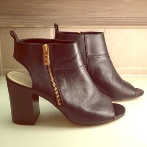 Cole Haan peep toe/heel booties